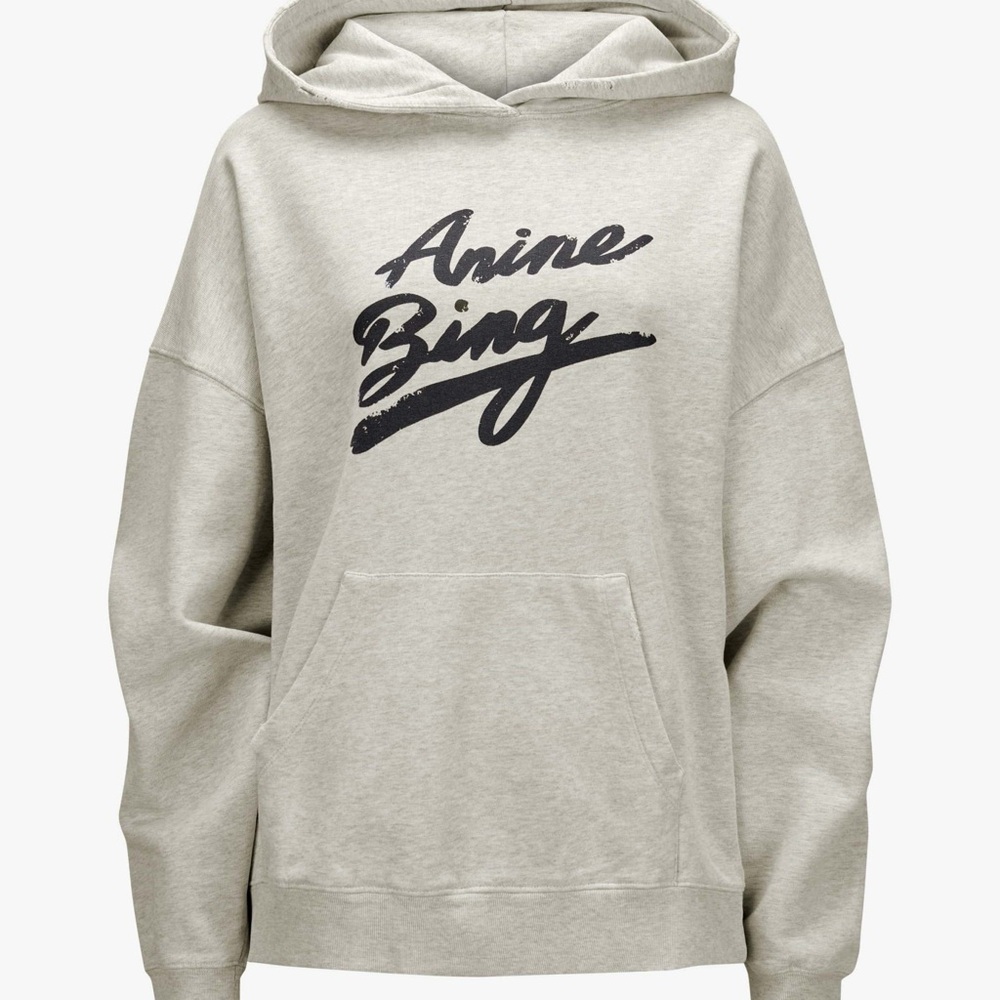 Anine Bing Light Gray Hoodie
